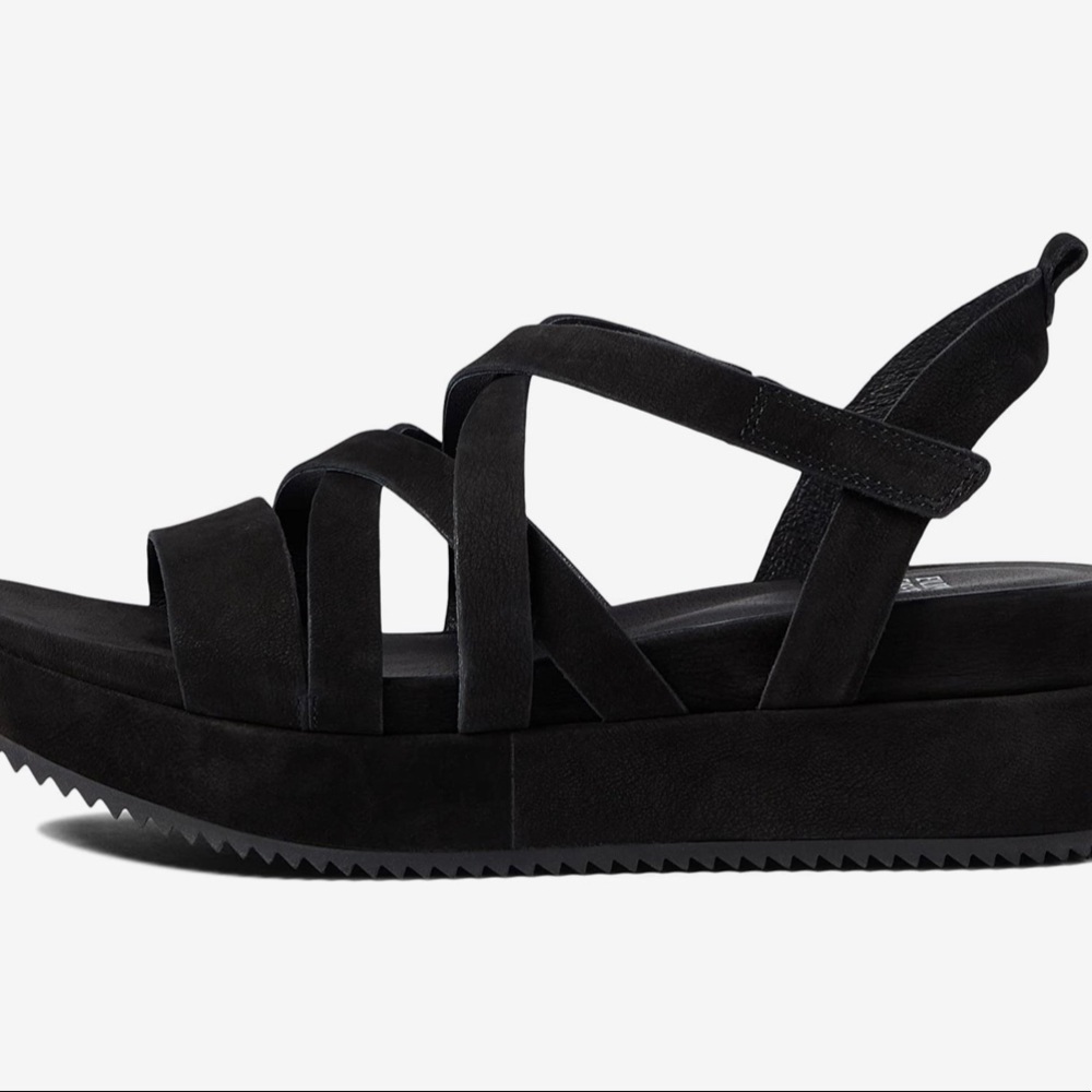 Eileen Fisher black  “Extra” sandals NWOT size 7